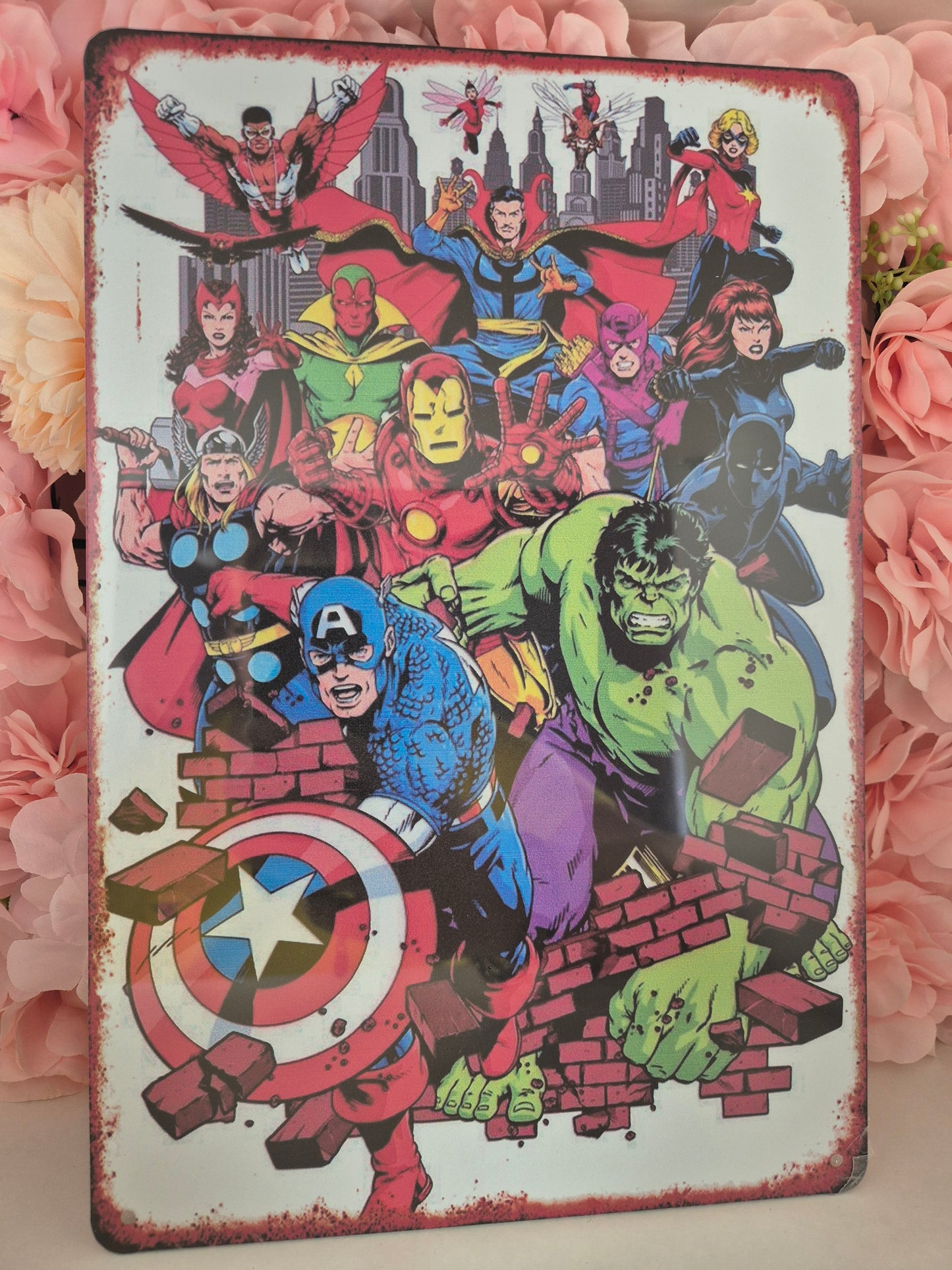 Plaque Murale "Super Héros"